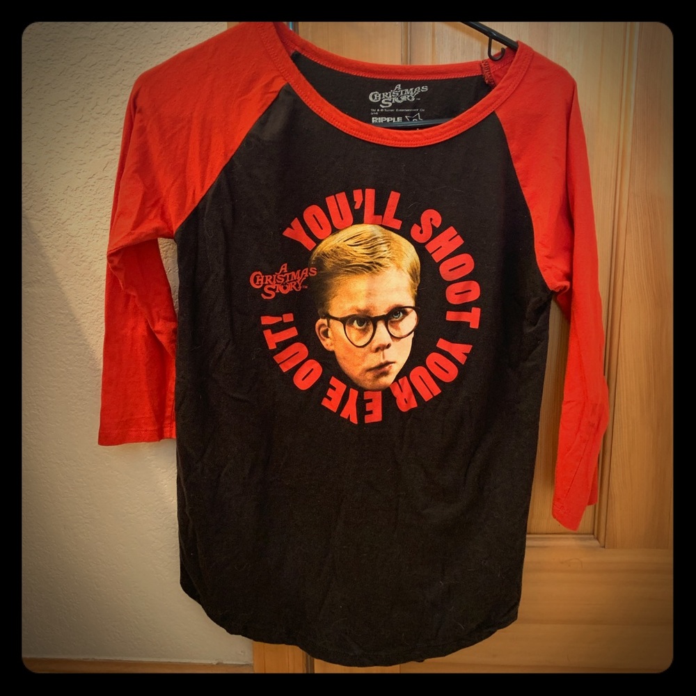 A Christmas Story baseball tee